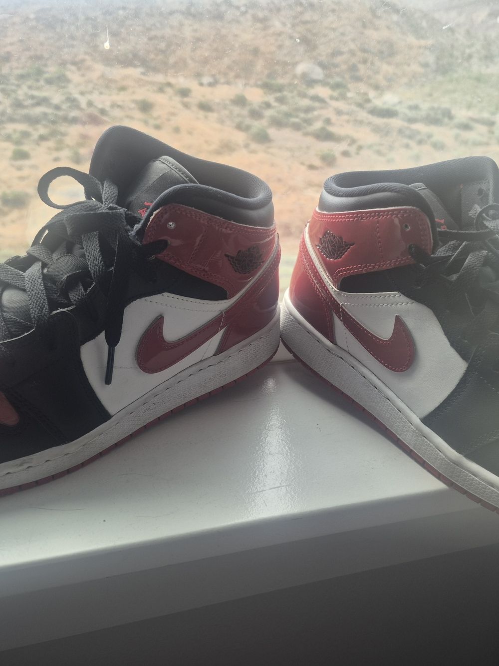 Jordan Kids Red, White & Black High-Top Sneakers